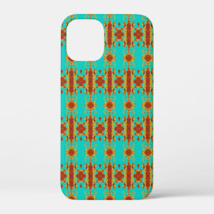 Case-Mate iPhone Case Rustique Cuivre Rouge Turquoise Vert Motif