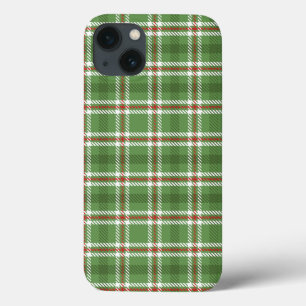 Case-Mate iPhone Case Rustique Simple Vert Agritourisme Pays Plaid