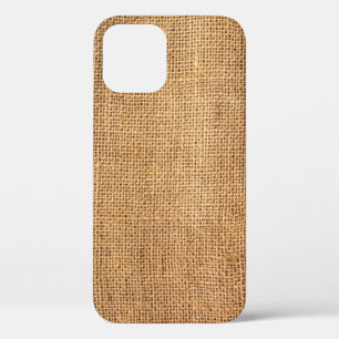 Case-Mate iPhone Case Sacoche Burlap Brown : Arrière - plan de tissu tex