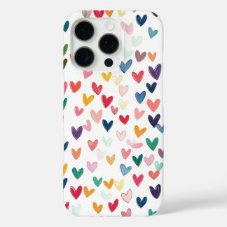 Coques iPhone 16 Pro Sacoche téléphonique Coeur coloré