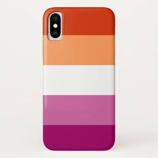 Coques Case-Mate iPhone Sacoche téléphonique de la Fierté lesbienne (Dos)