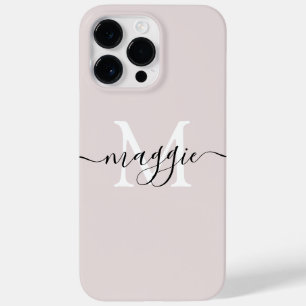 Coque Pour Pour iPhone 14 Pro Max Sacoche téléphonique personnalisée Pastel Script M
