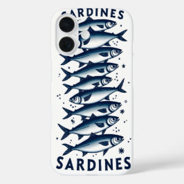Coques iPhone 16 Sacoche téléphonique Sardines pour iphone 16