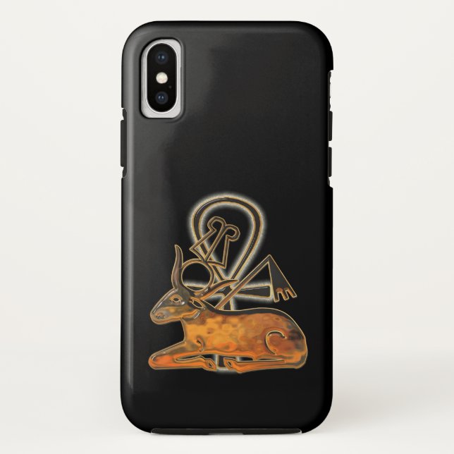 Coques Case-Mate iPhone Sacré Bull Egyptien 3D (Dos)