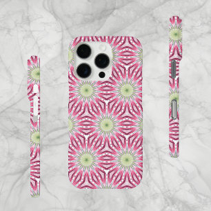 Coques iPhone 16 Pro Sage Abstrait unique moderne et Coque-mat rose