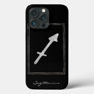 Case-Mate iPhone Case Sagittaire martelé argent astrologie étoile zodiac