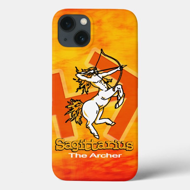 Coques Case-Mate iPhone Sagittarius L'Archer feu zodiaque (Verso)