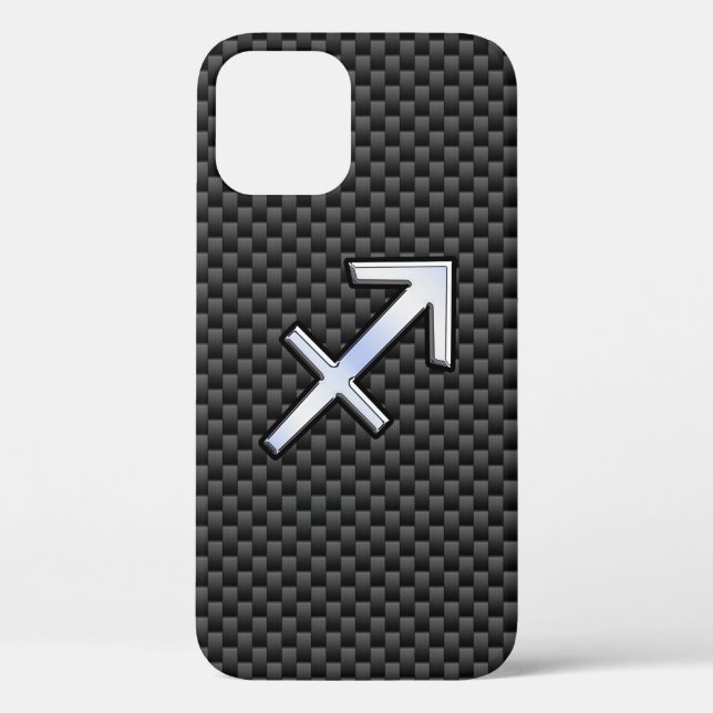 Coques Case-Mate iPhone Sagittarius SIGNE Zodiaque Style fibre de carbone (Verso)