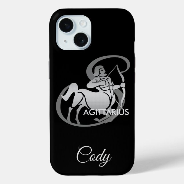 Coques Case-Mate iPhone Sagittarius ♐ - Symbole zodiaque (Verso)
