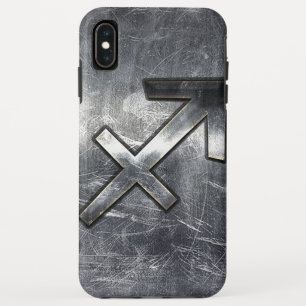 Coques Pour iPhone Sagittarius Zodiac Dans Grunge Revêtement d'acier