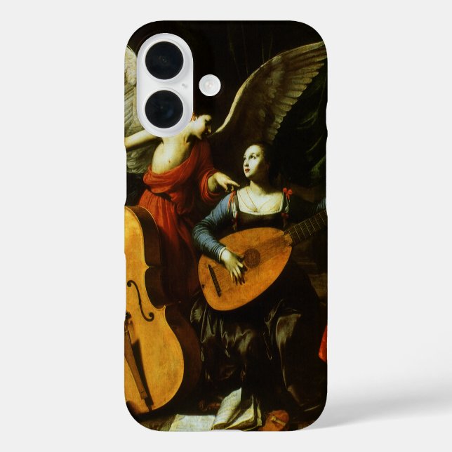 Coques Case-Mate iPhone Saint Cecilia et l'ange par Carlo Saraceni (Verso)