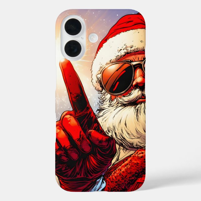 Coques Case-Mate iPhone Saint Jolly Père Noël Divine Glow (Verso)