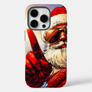 Coques iPhone 16 Pro Saint Jolly Père Noël Divine Glow