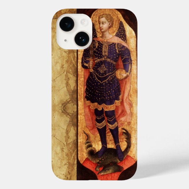 COQUES Case-Mate iPhone SAINT MICHAEL ARCHANGEL AVEC PARCHEMENT ANCIEN DRA (Verso)