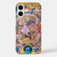 Saint Michel l'Archange Monogramme antique Floral