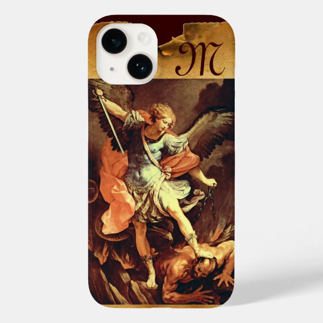 Coques Case-Mate iPhone Saint Michel le Monogramme de l'archange (Verso)