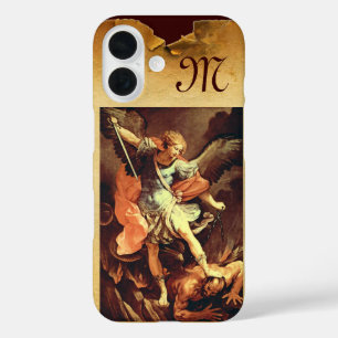 Coques iPhone 16 Saint Michel le Monogramme de l'archange