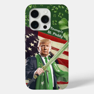 Coque iPhone 15 Pro Saint Paddy de Trump