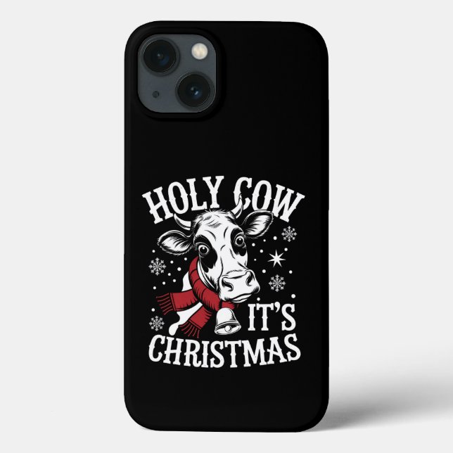 Coques Case-Mate iPhone Saint Vache C'est Noël Funny Cow Lover Farm (Verso)