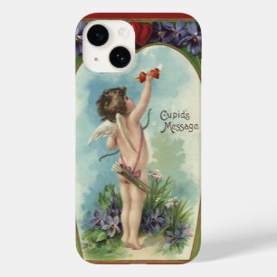 Coque Pour iPhone 14 Saint-Valentin victorien vintage, Message de Cupid