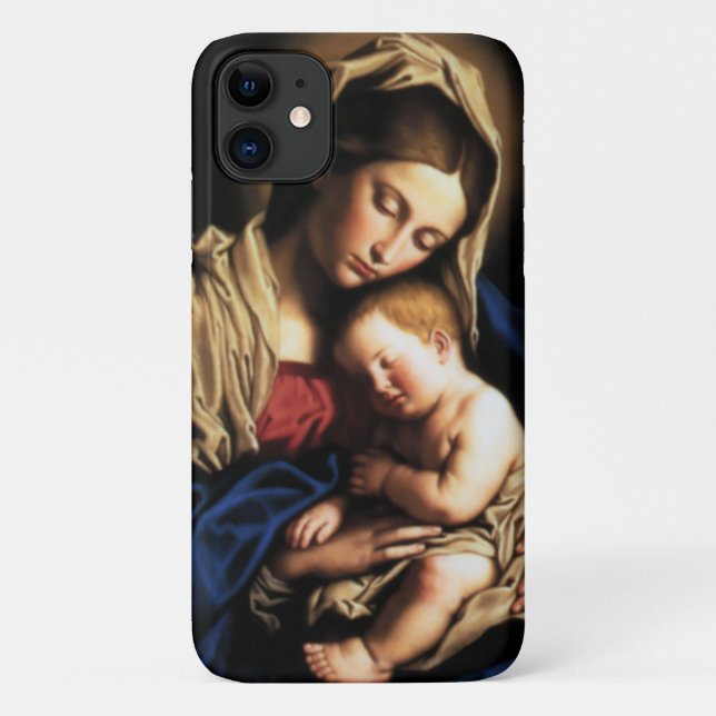 Coques Case-Mate iPhone Sainte Vierge Marie et Enfant Jésus (Dos)
