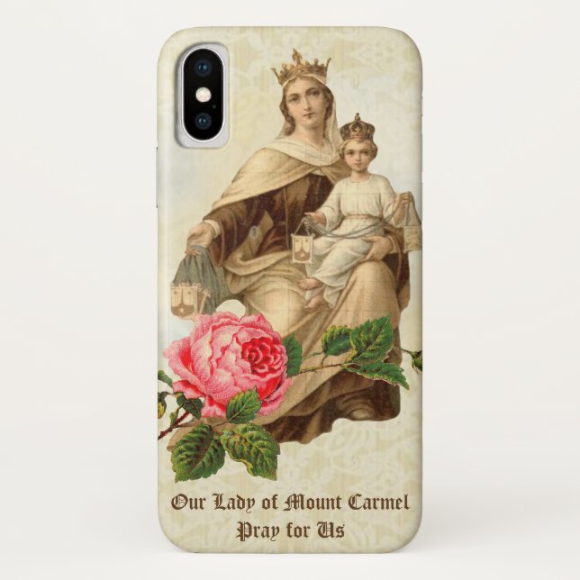 Coques Case-Mate iPhone Sainte Vierge Marie Mont Carmel (Dos)