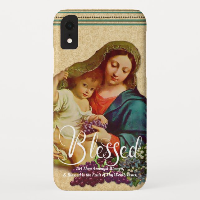 Coques Case-Mate iPhone Sainte Vierge Marie Religieuse Jésus catholique (Dos)