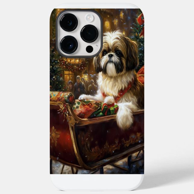 Coques Case-Mate iPhone Saison de Noël Shih Tzu (Verso)