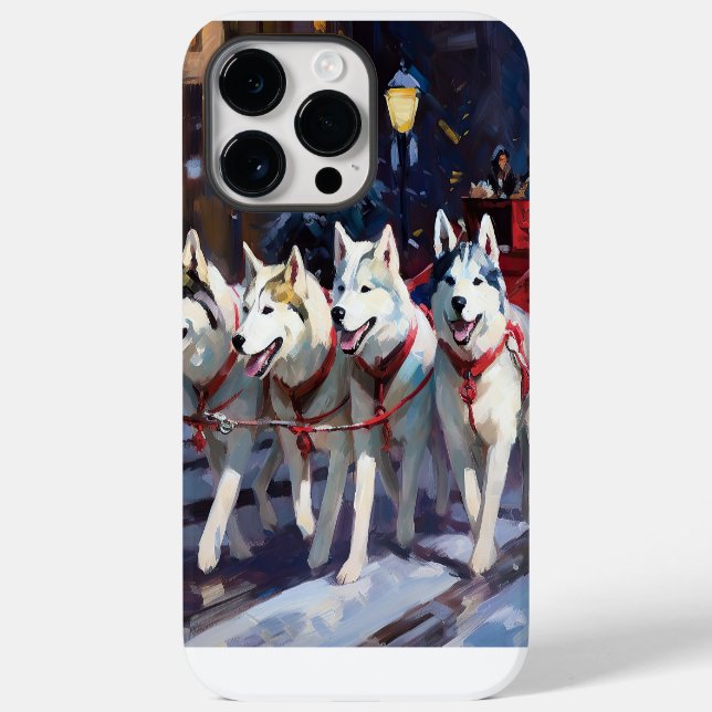 Coques Case-Mate iPhone Saison de Noël Sibérienne Husky (Verso)