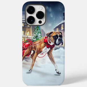 Coque Pour Pour iPhone 14 Pro Max Saison Festive de Noël de Boxer