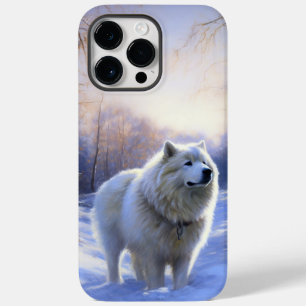 Coque Pour Pour iPhone 14 Pro Max Samoyède Qu'il neige Noël