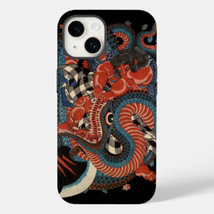 COQUE POUR iPhone 14 SAMURAI COMBATTRE LE GÉANT SNAKE