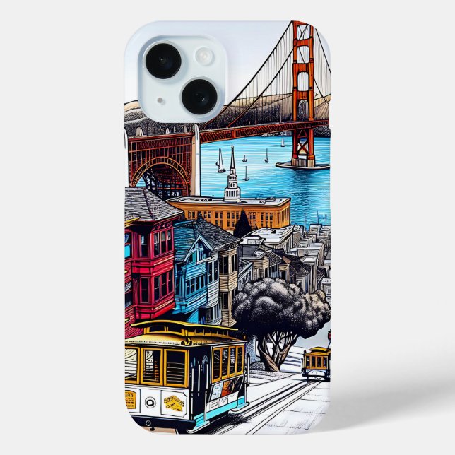 Coques Case-Mate iPhone San Francisco, Californie (Verso)