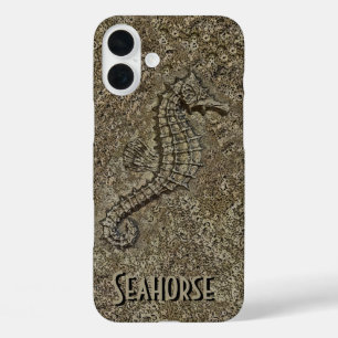 Coques iPhone 16 Plus Sandy Textured Seahorse Photo