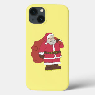 Case-Mate iPhone Case Santa Claus en rouge avec sac cadeau et lunettes