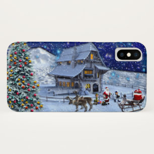 Case-Mate iPhone Case Santa Rudolph Elf with Sled