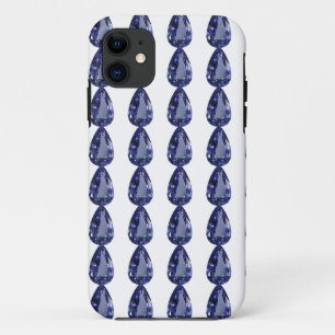 Case-Mate iPhone Case Sapphire bleu en forme de poire