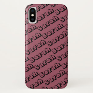 Case-Mate iPhone Case Sarah de motif ouvert de répétition de police de