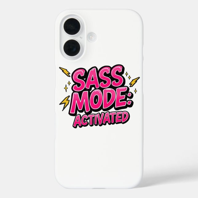 Coques Case-Mate iPhone Sassy Attitude and Bold Pop Art (Verso)