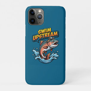 Case-Mate iPhone Case Saumon Nage à Contre-Courant Motivationnel