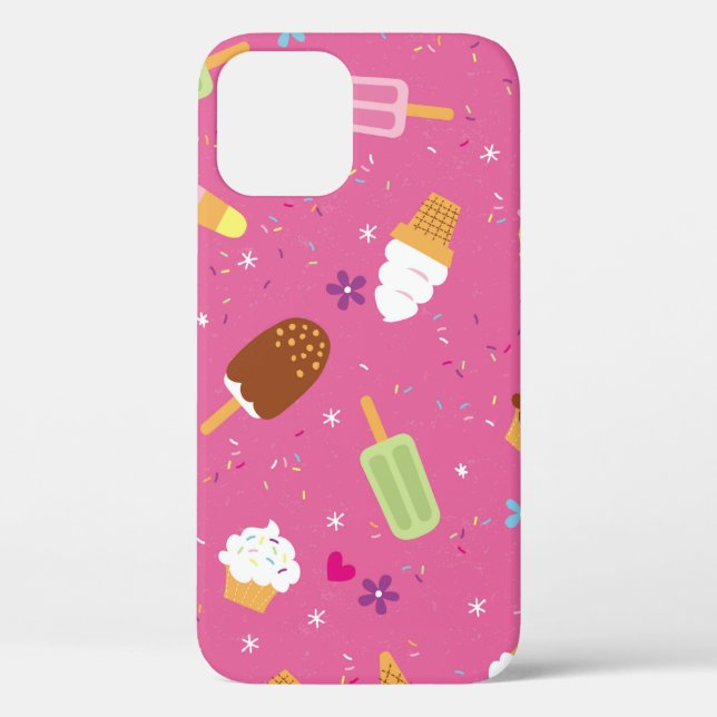Coques Case-Mate iPhone Saupoudrer, cupcakes, glaces et coquelicots (Verso)