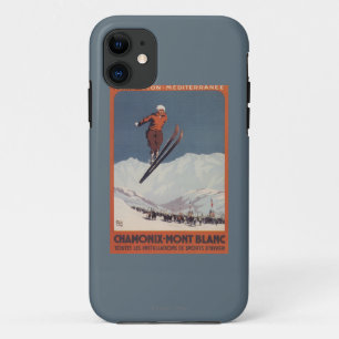 Case-Mate iPhone Case Saut à skis - affiche olympique de promo de PLM