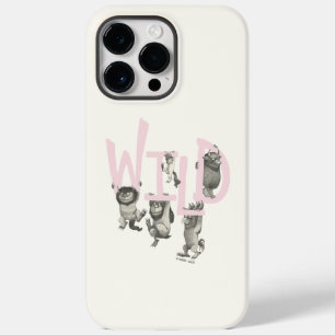 Coque Pour Pour iPhone 14 Pro Max SAUVAGE Wild Things et Max - Rose