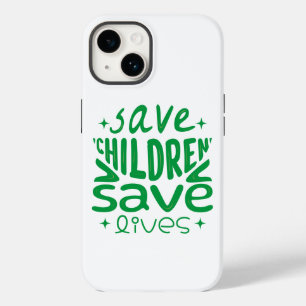 Coque Pour iPhone 14 Sauver les enfants, sauver des vies