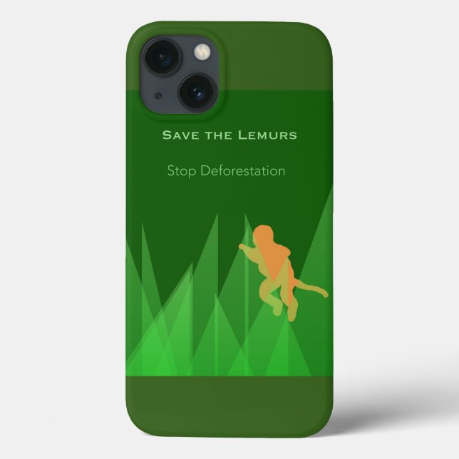 Coques Case-Mate iPhone Sauvez les lémurs (Verso)