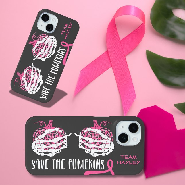 Coques Case-Mate iPhone Sauvons la sensibilisation Citrouille au cancer du (Créateur téléchargé)