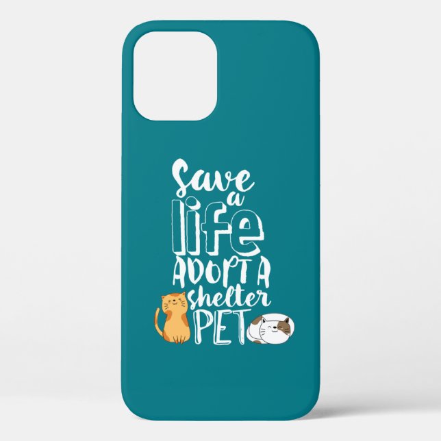 Coques Case-Mate iPhone Save Life Adopter Abri Animaux Amoureux de les cha (Verso)