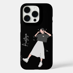 Coques iPhone 16 Pro "Say Cheese" Aesthétique fille personnalisable