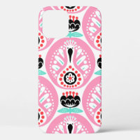 Scandinavie sans couture art folk motif avec migno