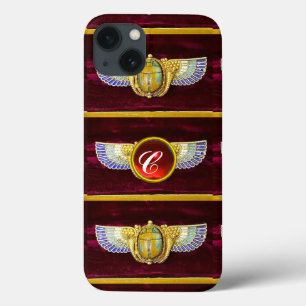 Case-Mate iPhone CASE SCARABE À FEU ÉGYPTIENNE ANTIQUE /BOÎTE À DENRÉES 